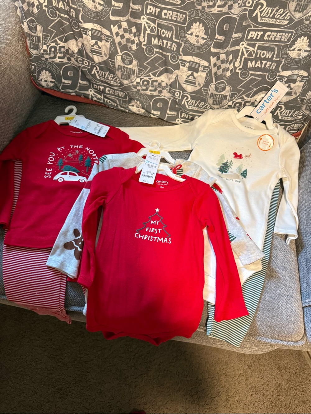 Carters 12M Christmas outfits